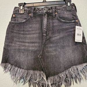 Free People Bailey Denim Mini Skirt